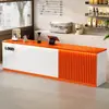 Mostrador de Bar Mostrador de Caja Mostrador Comercial Catering Tienda de Té con Leche Café Bar de Agua Gabinete Integrado Lujo Ligero Sensación de Gama Alta Recepción