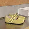 Zapatos Birkenstock tejidos de suela gruesa que aumentan la altura para mujer, nuevos zapatos Mary Jane poco profundos sin cordones de otoño 2026 para combinar con faldas