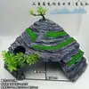 Plataforma hexagonal para tomar el sol de dinosaurio y tortuga grande Refugio para acuario Ultrapequeño Dos en uno Fabricante de Venta Directa Fábrica Transfronteriza Una Pieza