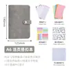 Carpeta de Almacenamiento de Cuero con Hebilla Transfronteriza A6 de Hojas Sueltas y un Elegante Cuaderno de Mano Multifuncional A5 que se Puede Imprimir con Logo