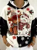 Novo moletom de flanela feminino para o dia a dia com um design fofo de cachorrinho, confortável e casual, perfeito para o outono e inverno