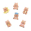 Mini capibara de dibujos animados brillante kappibala accesorios de resina diy goma de crema adornos para coche parche agujero zapatos