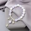 Nuevos Brazaletes de Alta Gama con Cristales y Cuentas de Vidrio, Joyería para Parejas y Mejores Amigos, Brazaletes Pequeños de Regalo, Accesorios de Mano Minimalistas Estilo Ins