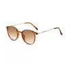 Nuevas Gafas de Sol Redondas, Gafas Adelgazantes para Hombres y Mujeres, Patillas de Metal, Retro Artístico, Protección UV, Modernas y de Alta Gama