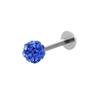 Pendiente de bola de diamante completo de acero inoxidable europeo y americano de 0,8 varillas, con forma de T, para oreja, hueso, uña, labio, 20 g, joyería de perforación en Amazon