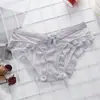 Calcinhas de Renda para Meninas, Forro 100% Algodão, Antibacteriana, Transparentes, Cintura Baixa, Levanta Bumbum, Laço, Calcinhas Femininas, Sem Costura e Respiráveis