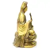 Artesanías de Metal Suministros al por Mayor Adornos de Latón Adornos para el Hogar Estatua de Buda Guanyin de Latón