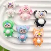 Muñeco de Animal de Dibujos Animados Accesorios de Resina para Tres Años DIY Hecho a Mano Imán para Refrigerador Pasador Llavero Colgante de Mochila Escolar de Moda