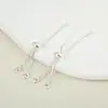 Retenção de cor 18k ouro real silicone contas zíper ajustável pulseira diy corrente de extensão retrátil corrente de acabamento acessórios de joias
