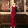 Vestido de Noche de Compromiso de Cumpleaños Transfronterizo, Vestido de Brindis de Lujo Ligero de Alta Gama, Vestido de Novia, Vestido Sexy sin Tirantes para el Banquete de la Novia
