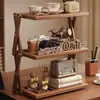 Estante de Almacenamiento de Escritorio Estantería Doméstica para Escritorio Estante de Almacenamiento y Organización Multicapa Simple Pequeño Estante para Exhibir Tazas de Té en Encimera