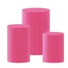 Juego de Mantel Cilíndrico Transfronterizo para Mesa de Postres para Pastelería, Boda, Mesa de Conferencias, Cubierta de Mesa de Color Sólido de Hierro Forjado, Cubierta Antipolvo para Decoración de Fiestas