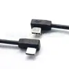 Cabo de Dados USB C Personalizado de Fábrica Tipo L Macho Type-C para Macho Type-C Cabo Adaptador