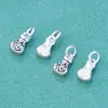 Colgante Sólido Pequeño Bolsa de la Suerte Plata de Ley S925 Pulsera Retro China Pulsera Accesorios de Plata DIY Material