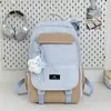 Mochila Escolar Estilo Hong Kong para Mujer, Versión Coreana, Estilo Japonés, Mochila para Estudiantes de Secundaria y Universidad, Versátil, Gran Capacidad, Bolso de Doble Hombro a la Moda para Estudiantes de Secundaria