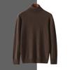 Suéter de cachemira de otoño e invierno 2024 para hombre, de manga larga, holgado, cómodo y combinable, de talla grande, con base cálida.