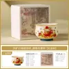 Taza de Té Blanca de Mineral de Roca Gato de la Fortuna, Mejora la Fortuna, Taza Maestra de Cerámica, Taza Individual, Taza Exquisita para Degustación, Juego Individual de Té Kung Fu, Taza de Té