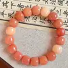 Jade Blanco Raíz de Bodhi Pequeña Lima Plato de Estudiante Pulsera para Jugar Mujeres Torciendo el Dedo Rou Bodhi Zi Wen Jugando Pulsera de Cuentas de Buda