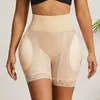 Pantalones Abdominales de Malla Transpirable de Cintura Alta para Mujer, Pantalones de Seguridad de Ángulo Plano, Moldeadores de Cuerpo Anti-Luz, Pantalones Naturales de Trasero Falso para Cadera