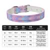 Coleiras para Cães e Gargantilhas para Gatos Selecionadas Cuidadosamente, com Letras de Diamante em Cor Degradê, Anéis de Pescoço de Couro PU Anti-Lambida, Coleiras para Animais de Estimação