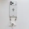 Diseño de lunares cruzados a pantalla completa adecuado para iPhone 17 Pro Max, Apple 16, funda de teléfono móvil a prueba de golpes 15 con diseño de estrellas
