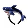 Diadema de Felpa de Dibujos Animados Tiburón Tyrannosaurus Pez Dorado Diadema para Niños Pinza para el Cabello Linda de Desempeño Sombrero para Viajes Foto Celebridad de Internet