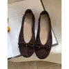 Zapatos de Salón Retro de Primera Cita para Mujer, Nuevos Zapatos Planos de Ballet Poco Profundos Estilo Primavera, Zapatos Planos tipo Abuela sin Cordones