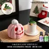 Pedra Difusora de Abóbora Rosa Ornamento de Aromaterapia para Casa Quarto, Fragrância Sem Chama de Longa Duração Óleo Essencial, Presente de Aniversário para Meninas