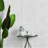 CTZS Adhesivo de Pared Floral con Relieve de Diamantes Multicolor Estilo Barroco Vintage Foam Autoadhesivo Antihumedad Antiarañazos Para Dormitorio Cafetería Pared de Acento Renovación 35x35cm