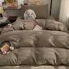 Conjunto de Roupa de Cama Estudantil Super Macio 100% Algodão para Dormir Nu, Conjunto de Três Peças para Estudantes, Cama de Solteiro, Cama Elástica, Conjunto de Quatro Peças 100% Algodão para Dormitório