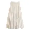 Ropa de Mujer 2026 Verano Delgados de Seda Glaseada Seda Helada Pantalones Falda de Cintura Alta Pantalones Falda con Protección Solar Pantalones Largos hasta el Suelo para Mujer