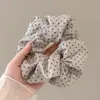 Nuevos Scrunchies de Cuadros con un Toque de Lujo, Estilo Retro Perezoso, Goma para el Cabello Oversize, Elegante Accesorio para el Cabello