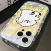 Para Apple 13 funda de teléfono móvil nueva 14/15 silicona transparente iPhone12 linda caricatura 16 todo incluido anti-caída