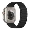 Adequado para pulseiras de Apple Watch: Apple Watch 1-12/Ultra 1-3/SE 3, apresentando um laço de três contas e pulseira magnética de silicone