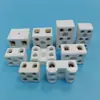 Conector de Porcelana de Alta Frequência 5A Conector de Porcelana de 2 Posições Bloco Terminal Cerâmico de 2 Vias