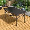 Mesa Plegable Set de Mesa y Sillas para Exteriores Mesa Engrosada Silla Resistente Portátil Camping Barbacoa Picnic Puesto Parque