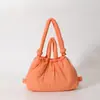 Bolsa de Hombro Esponjosa con Cordón para Mujer Estilo Mismo que Youjia, Gran Capacidad, Bolsa Nube Rellena de Algodón Down, Bolso Cruzado de Nylon