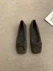Zapatos planos estilo hada, elegantes y delicados, con lazo y punta fina, nuevos bailarinas de otoño para mujer, mocasines de suela blanda y zapatos planos