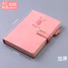 Cuaderno de negocios A5 al por mayor de cuero con hebilla, bloc de notas grueso de alto valor, cuaderno B5 pequeño.