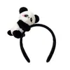 Diadema Linda Súper Linda Tuan Tuan Yuan Yuan Panda Rojo Accesorios para el Cabello Presionando Lavado de Cabello Cara Divertido Divertido Adorno para la Cabeza de Niña Moda