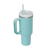 Nueva taza para automóvil de 40 oz con asa, taza de acero inoxidable para automóvil, taza con tubo de succión para exteriores, taza para conservar el calor y el frío.