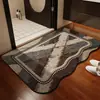 Tapete de Chão de Lama de Diatomáceas para Banheiro, Absorvente de Água, Fácil de Limpar, Tapete para Pés, Antiderrapante, Antiderrapante, Resistente a Manchas, Resistente ao Desgaste, Tapete para Piso de Banheiro