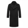 2026 Original Nuevo Abrigo de Lana para Hombre Otoño/Invierno, Gabardina para Hombre, Abrigo de Moda de Doble Botonadura de Longitud Media