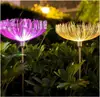 Lámpara de manguera de fibra óptica LED solar impermeable para exteriores lámpara enchufable punto escénico patio de villa parque plaza lámpara decorativa