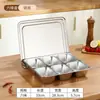 Caja de condimentos dividida de acero inoxidable 304 con tapa, caja de almacenamiento de condimentos para cocina comercial, disponible en opciones de ocho compartimentos y seis compartimentos, adecuada para puestos