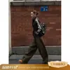 Chaqueta de leopardo Cleanfit, unisex, estilo otoño, moda urbana americana, cuello alto, cárdigan corto sudadera de alta gama