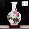 Artesanía Estilo Chino Nuevo Flor Seca Arreglo Floral Decoraciones para el Hogar Jarrón de Cerámica de Jingdezhen Sala de Estar Mueble de TV