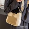 Bolso Cubo Retro de Hombro Ancho para Mujer 2026 Nuevo Estilo de Moda Caliente Bolso Cruzado Estilo Coreano Bolso de Hombro para Viaje