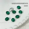 Joyería para Uñas Artísticas Esmeralda Punta Inferior Diamante Verde Navidad Planos Fondo Redondo Diamante Gota de Agua Corazón Uña Mixto Diamante Joyería al por Mayor