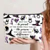 Bolsa de cosméticos de grande capacidade multifuncional bolsa de presente bolsa de doces com letra de desenho animado bolsa de armazenamento com letra impressa bolsa de tecido de poliéster